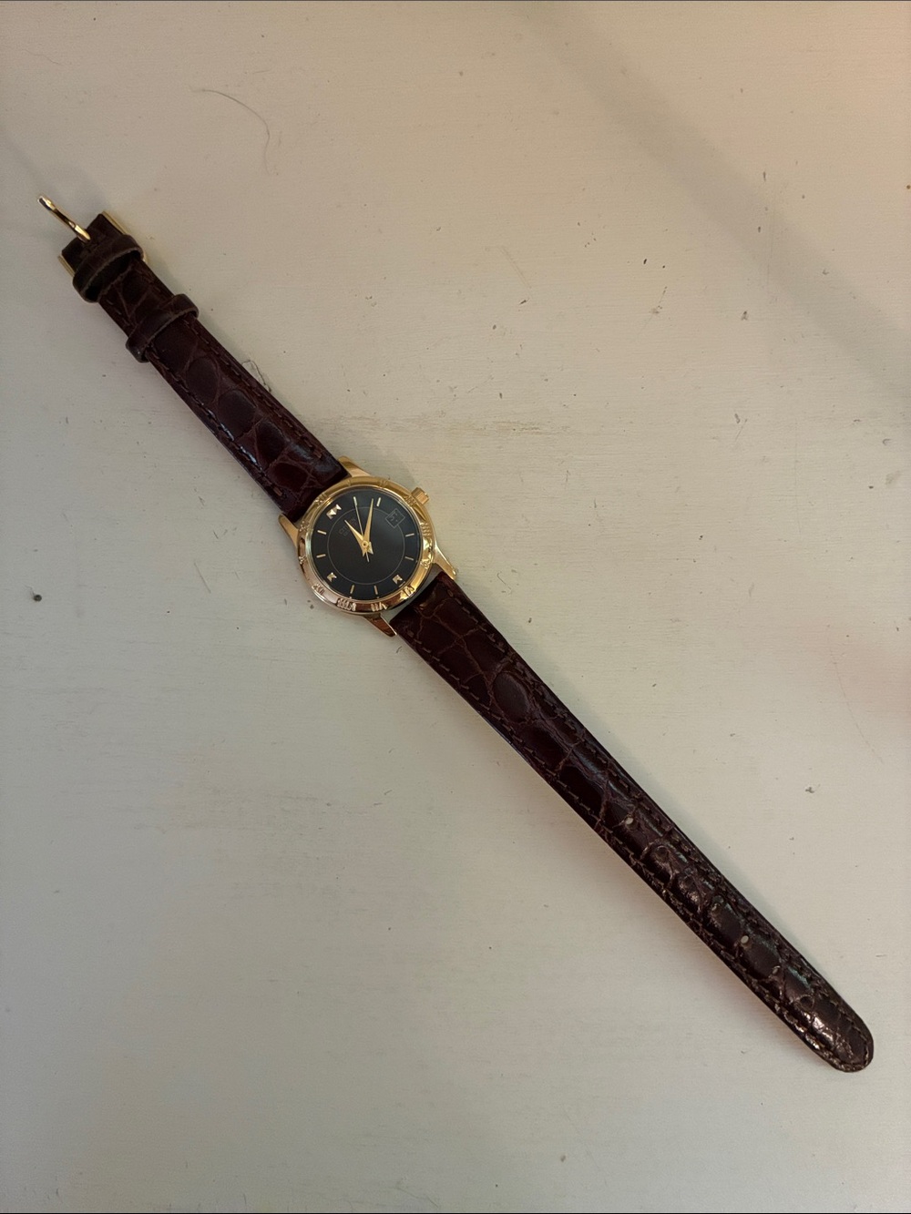 Citizen 13 Classic Gold-Tone Watch with Brown Leather Strap